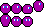 pixel art sprite sheet purple blob with eyes standing and jumping