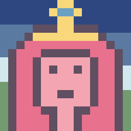 pixel art princess bubblegum