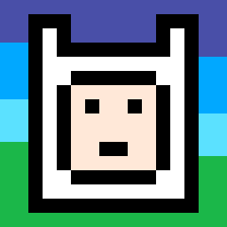pixel art finn the human